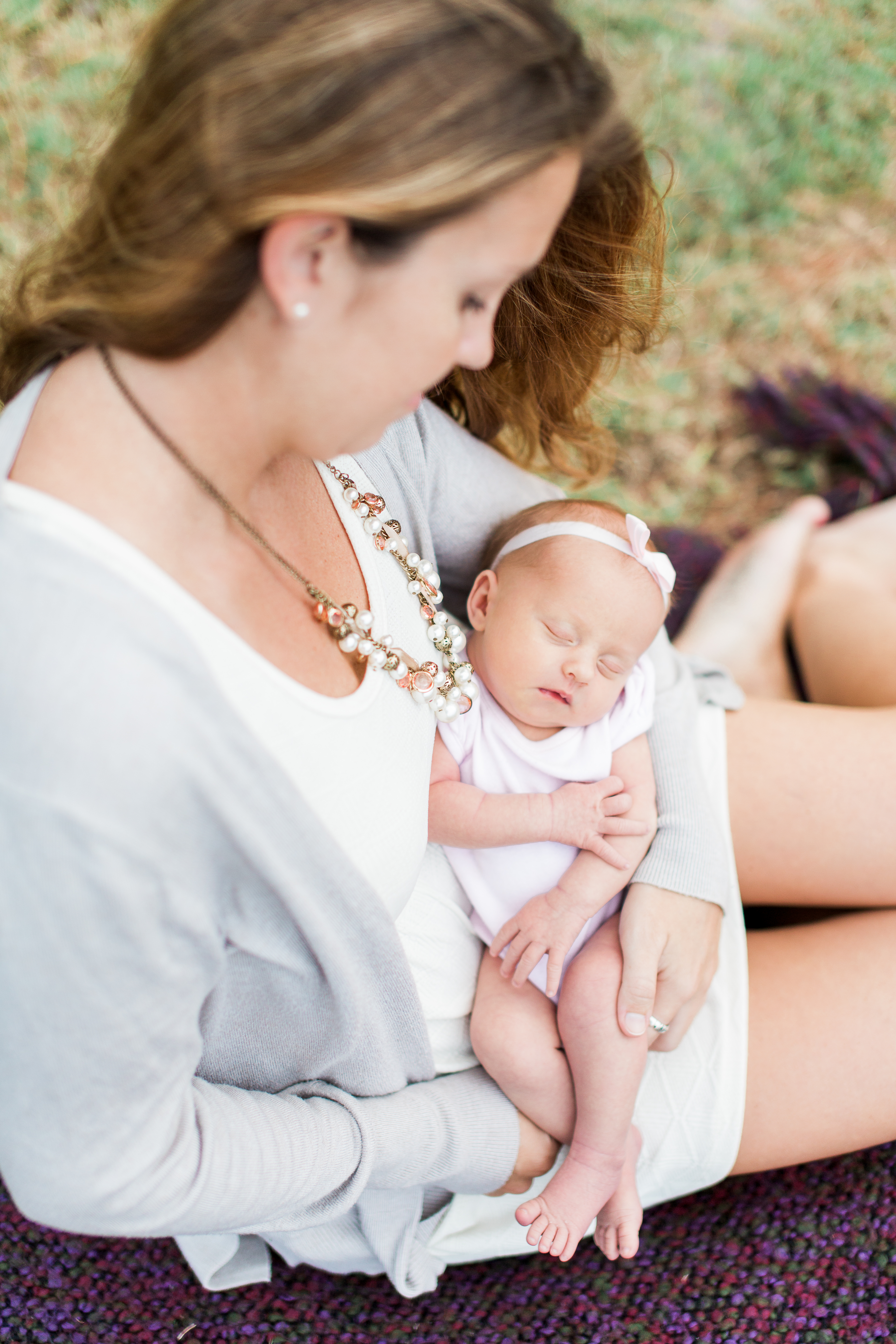 beautiful newborn and mommy in destin florida
