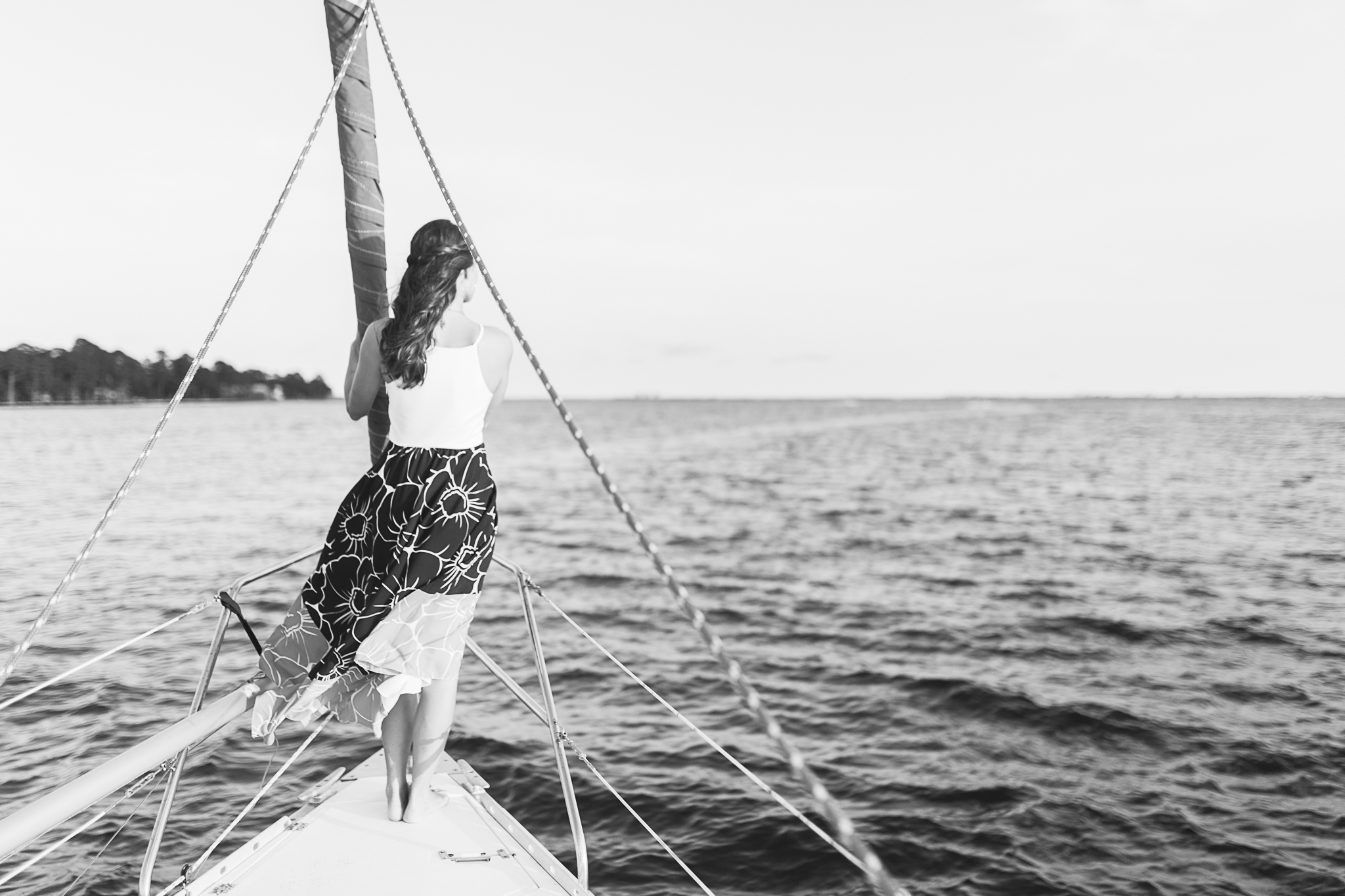 sailboat engagement field and emily on the emerald coast