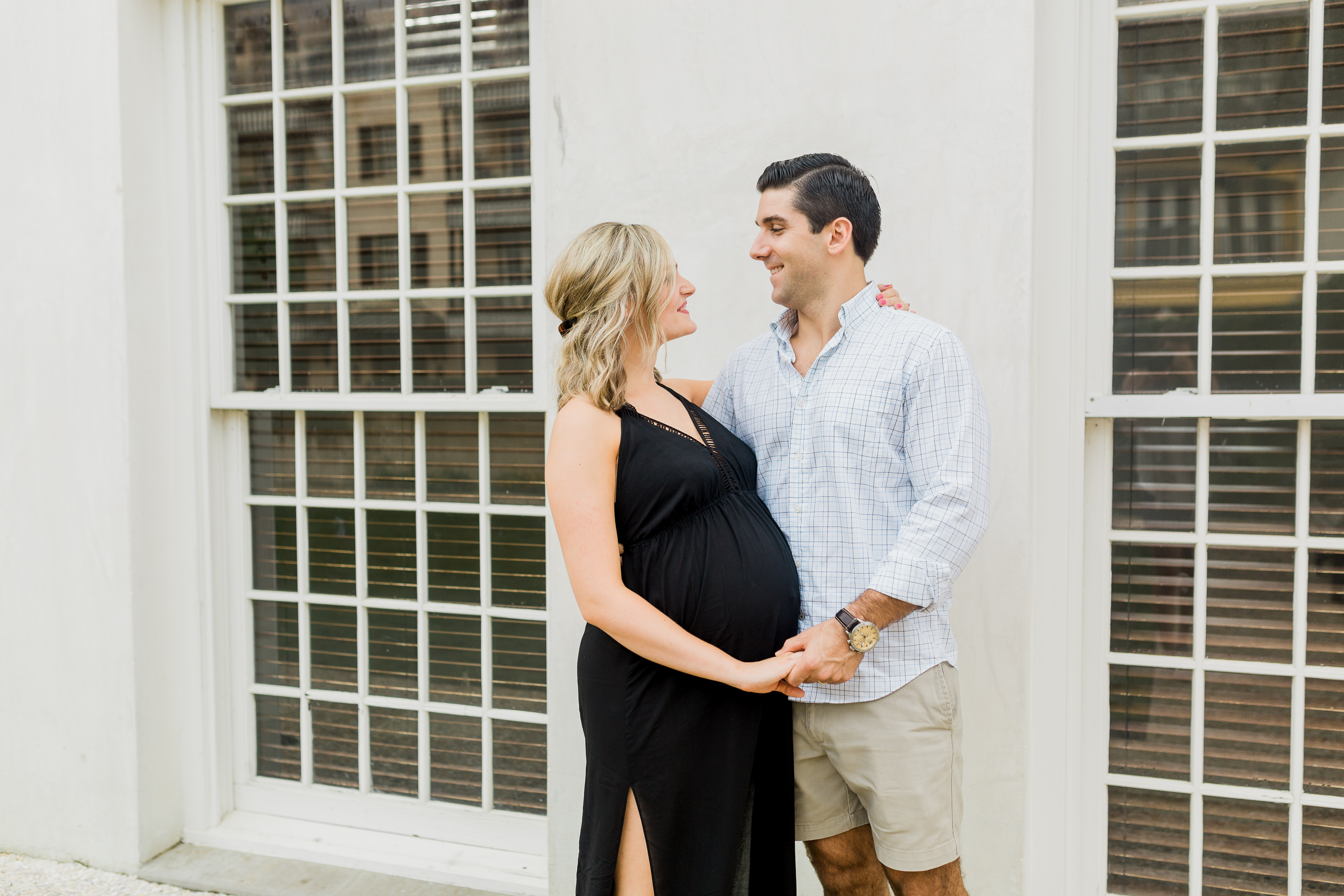 Rosemary Beach Florida maternity session in the square