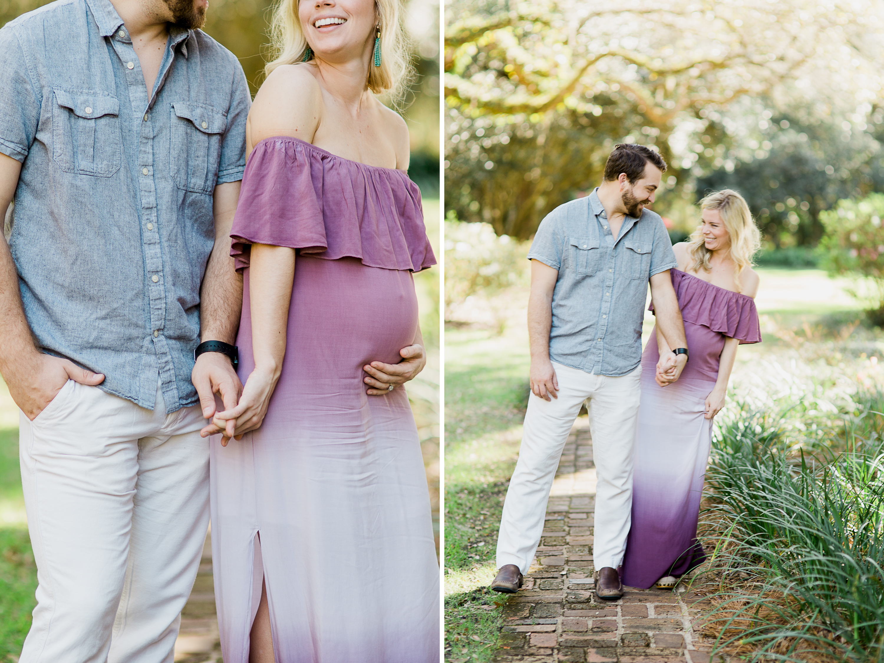 beautiful maternity session at Eden Gardens State Park