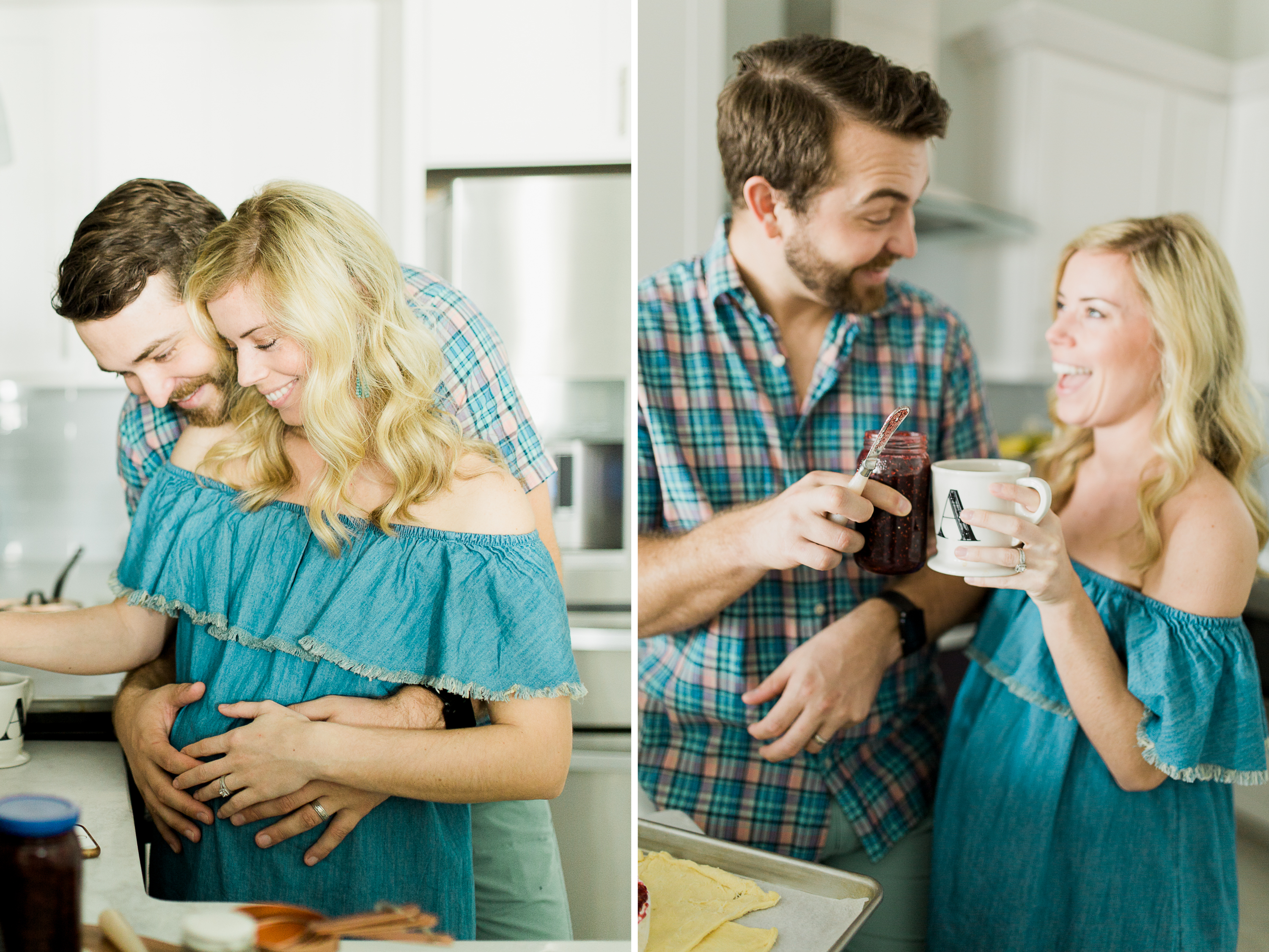 lifestyle in-home maternity session baking 30a grayton beach