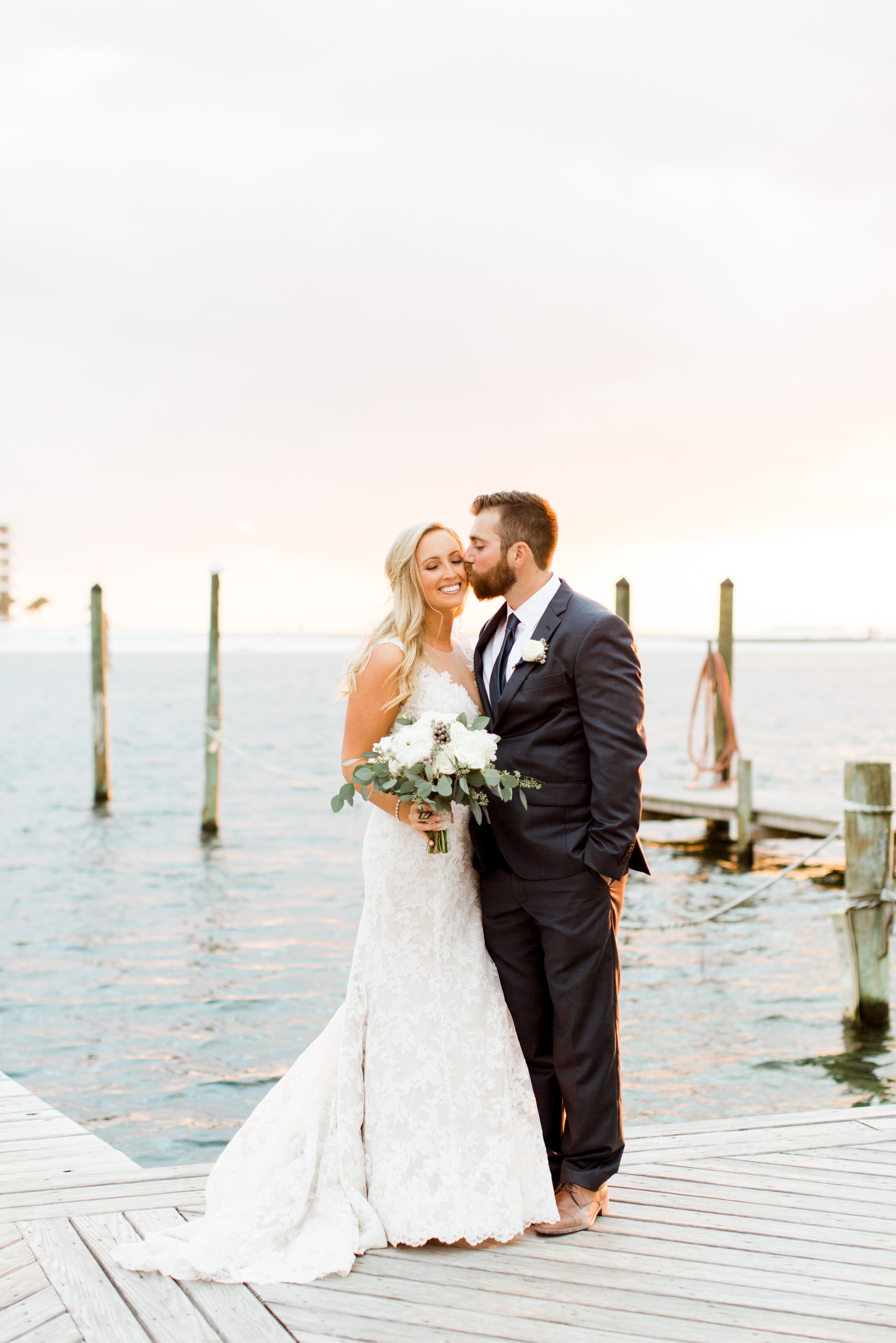 destin wedding portraits on the harbor