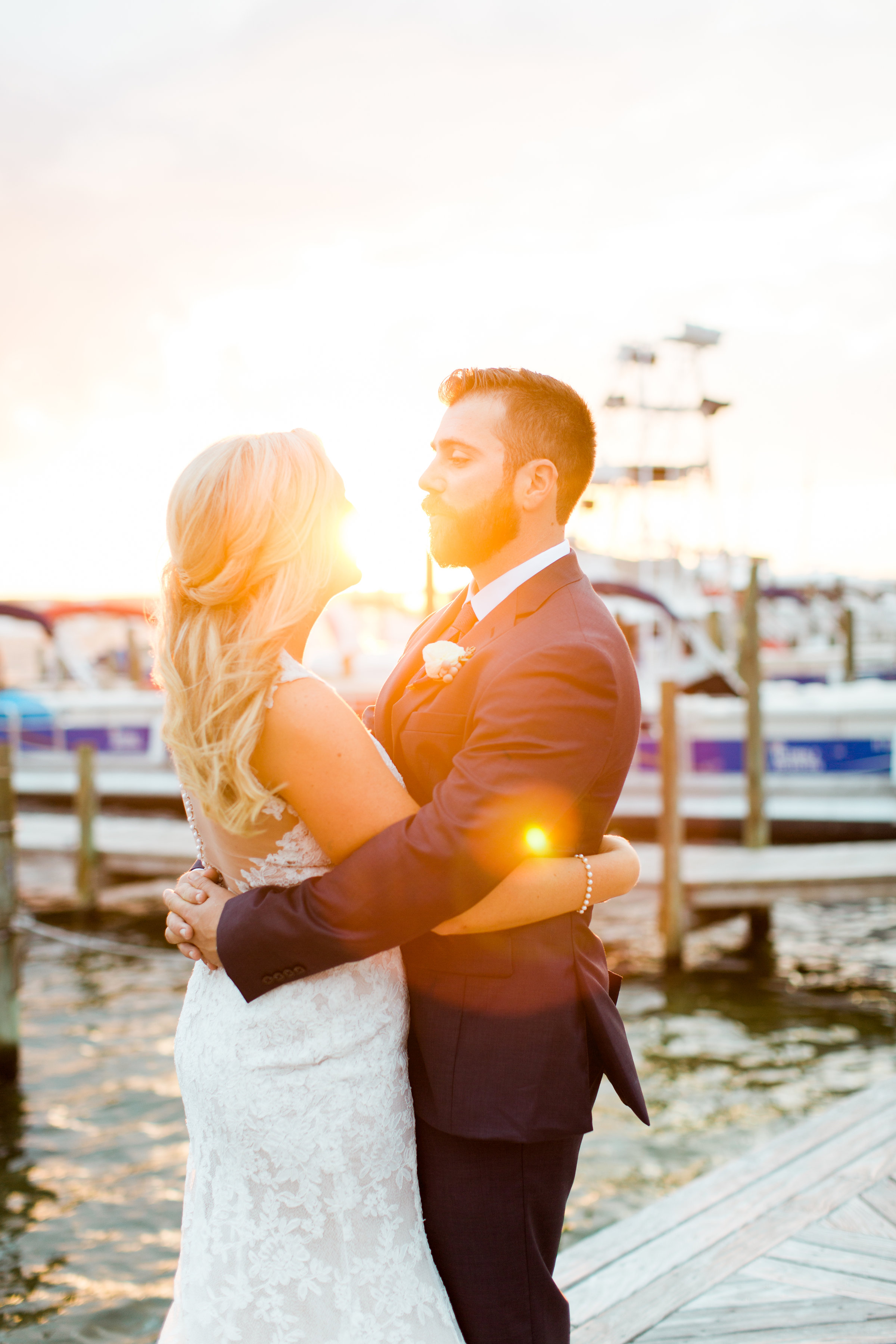 destin wedding ceremony on the harbor